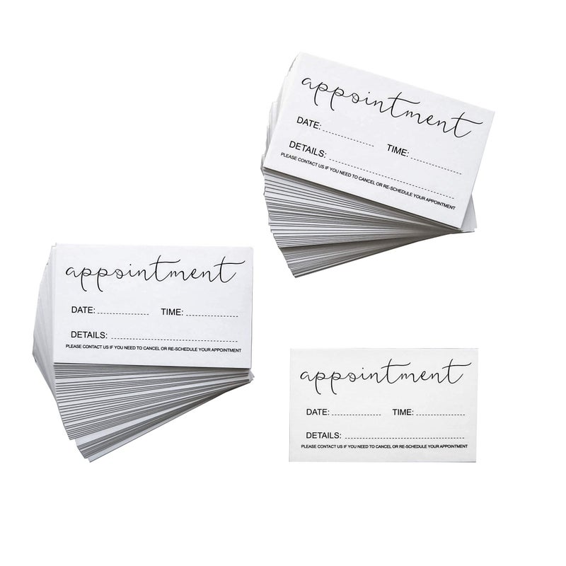 RXBC2011 Appointment Reminder Cards (Pack of 100) for Beauty Makeup Hair Nail Salon Barber Shop Restaurants Therapist Pack of 100 - Image 4